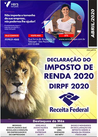 DESTAQUES DO MÊS Redução de Salário e Suspensão de Contrato: Regras, Obrigações e Direitos. Classificação Fiscal de Nota de Retorno de Industrialização Nfe: Veja Como Consultar Nota Fiscal Eletrônica Online IRPJ/CSLL: Tratamento Fiscal na Baixa de Bens Obsoletos.