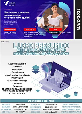 DESTAQUES DO MÊS Redução de Salário e Suspensão de Contrato: Regras, Obrigações e Direitos. Classificação Fiscal de Nota de Retorno de Industrialização Nfe: Veja Como Consultar Nota Fiscal Eletrônica Online IRPJ/CSLL: Tratamento Fiscal na Baixa de Bens Obsoletos.